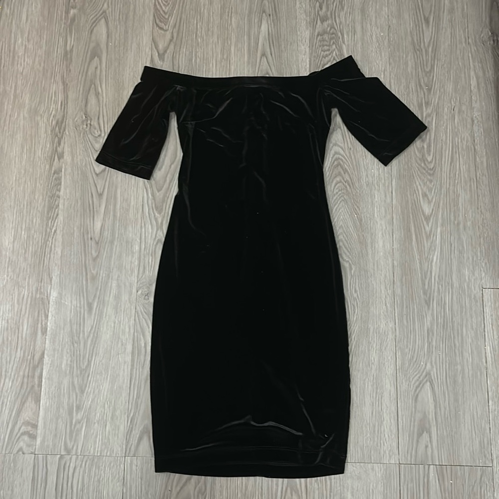 B Darlin Velvet bodycon mini dress